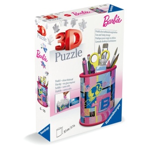 Puzzle 3D suport pixuri Barbie 54 piese - Img 3