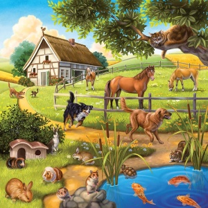 Puzzle Padure, Zoo Si Animale Domestice, 3X49 Piese - Img 2