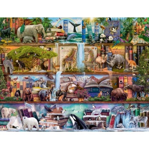 Puzzle Rafturile Cu Animale, 2000 Piese - Img 2