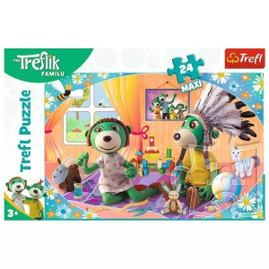 Puzzle Trefl 24 Maxi Treflik Familia Fericita - Img 2