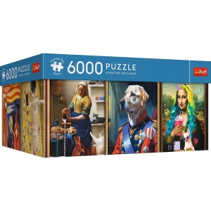 Puzzle Trefl 6000 Premium Plus Colectie De Arta Distractiva Cu Poster Inclus