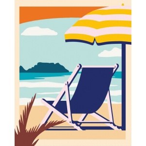 Ravensburger - CreArt pictura pe numere pentru adulti relaxare la plaja - Img 3