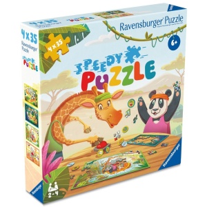 Ravensburger - Puzzle interactiv cu buton sonor pentru testarea rapiditatii animalute jucause 4x35 piese - Img 2