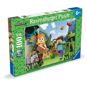 Ravensburger - Puzzle Minecraft 100 piese XXL - Img 2