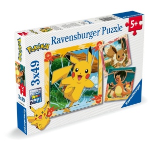 Ravensburger - Puzzle Pokemon 3x49 piese