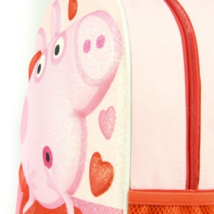 Rucsac Cerda Peppa Pig 3D Premium, 25 x 31 x 10 cm, roz/rosu - Img 6