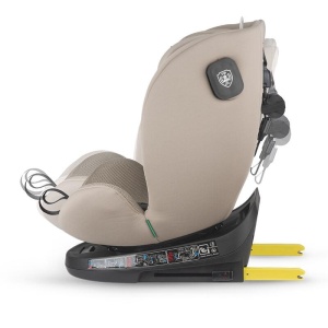 Scaun auto iSize 40-150 cm Coccolle Nova Sand beige+Coccolle protectie bancheta auto mica - Img 7