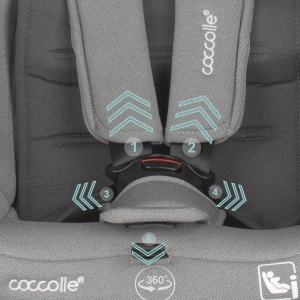 Scaun auto iSize 40-150 cm Coccolle Nyota Moonlit grey - Img 5