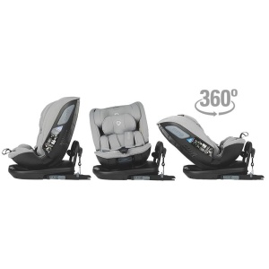 Scaun auto rotativ iSize Coccolle Velsa Neutral grey - Img 3
