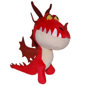 Set 2 jucarii din plus Toothless 25 cm si Monstrous Nightmare 20 cm, How to train your dragon - Img 3