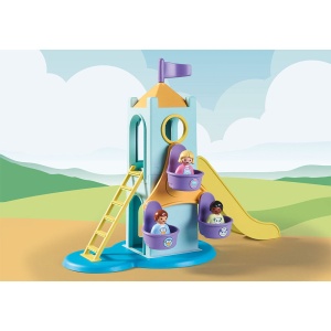 Set de joaca Playmobil 1.2.3 Castel De Aventura Cu Stand De Inghetata - Img 5