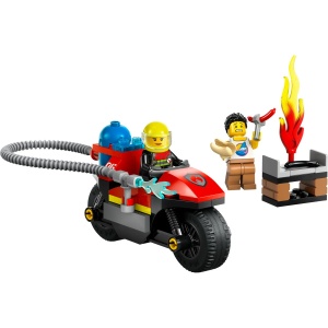 Set LEGO City - Motocicleta de pompieri (60410) - Img 6