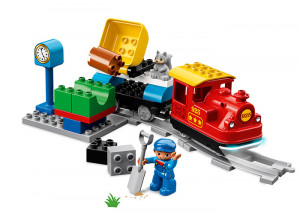 Set LEGO DUPLO - Tren cu aburi (10874) - Img 7