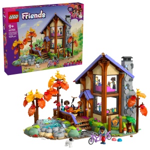 Set LEGO Friends - Cabană primitoare în pădure toamna (42705)