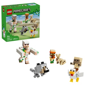 Set LEGO Minecraft - Atac în deșert cu un jocheu de găini (21592)