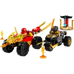 Set LEGO Ninjago - Masina lui Kai si motocicleta lui Ras (71789) - Img 6