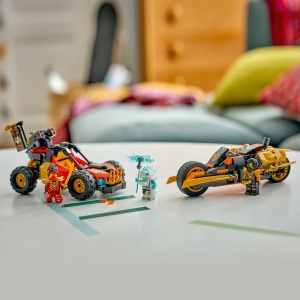 Set LEGO Ninjago - Vehiculele transformabile ale lui Kai și Cole (71864) - Img 8
