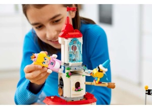 Set LEGO Super Mario - Set de extindere - Turnul inghetat si costum de pisica Peach (71407) - Img 4