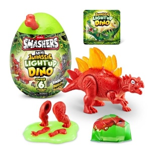 Smashers - Mini Ou surpriza cu peste 6 accesorii, Dino Jurassic Light-Up - Img 5