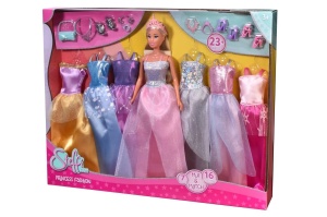 Steffi Love Set Garderoba Cu 7 Rochii Si Accesorii