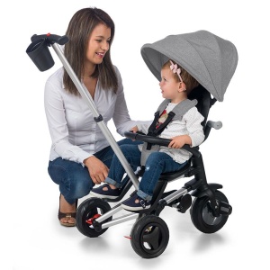 Tricicleta ultrapliabila Qplay Nova Rubber gri - Img 8