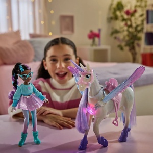 Unicorn Academy Set Magia Pietrelor Pretioase Papusa Layla Si Unicornul Glacier - Img 3