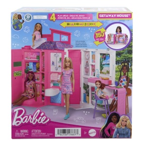 Barbie Casa De Papusi Barbie Cu 4 Zone Pliabila - Img 2