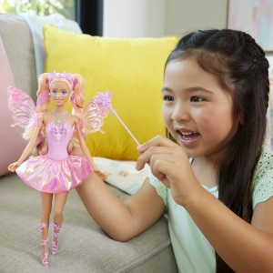 Barbie Color Change Zana Magica Cu Par Blond - Img 2