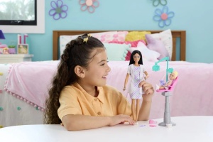 Barbie Set De Joaca Papusa Barbie Bruneta Face Cariera Dentist - Img 3