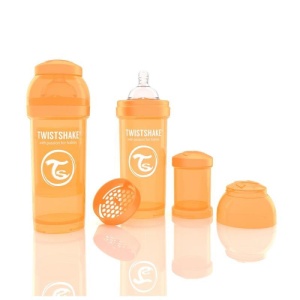 Biberon Twistshake Anti - Colici 260 ml Portocaliu - Img 2