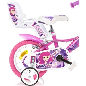 Bicicleta copii Dino Bikes 12" Fairy roz - Img 3