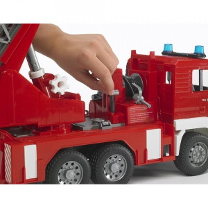 Bruder - Camion De Pompieri Man Tga Cu Scara, Pompa De Apa Si Sirena - Img 5