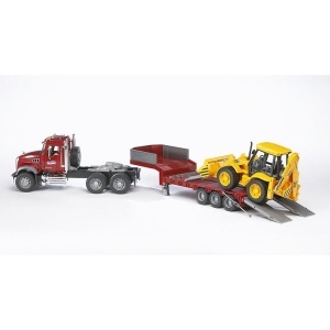 Bruder Camion Incarcare Mack Granite Si Buldoexcavator Jcb 4Cx