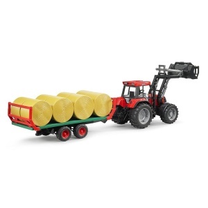Bruder - Remorca Transport Baloti Cu 8 Baloti Rotunzi - Img 2