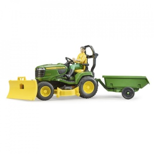 Bruder - Tractor Cu Remorca John Deere Si Gradinar - Img 2