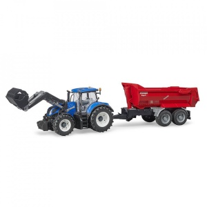 Bruder - Tractor New Holland T7.315 Cu Incarcator Frontal - Img 4