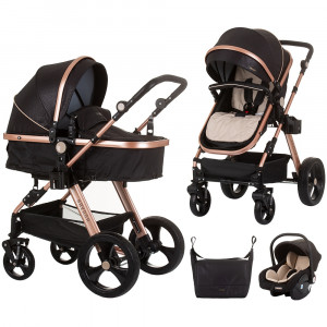 Carucior Chipolino Havana 3 in 1 obsidian gold - Img 1