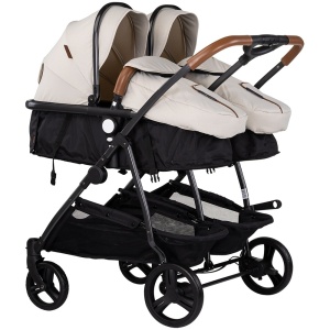 Carucior gemeni Chipolino Duo Smart 2 in 1 biscotta