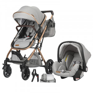 Carucior ultracompact 3in1 Coccolle Ravello Moonlit grey - Img 1