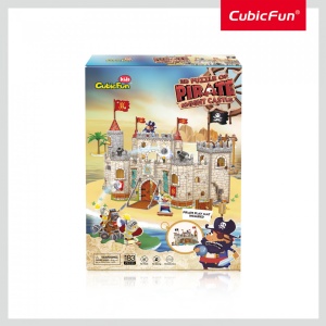 Cubic Fun - Puzzle 3D Castelul Piratilor 183 Piese - Img 2