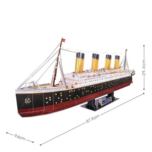 Cubic Fun - Puzzle 3D Led Titanic 266 Piese - Img 4