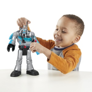 Fisher Price Imaginext Dc Super Friends Robot Batman In Costum Gri 30Cm - Img 3