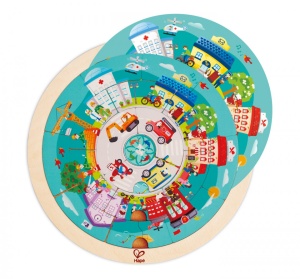 Hape Puzzle Rotund Cu 2 Fete - Img 4