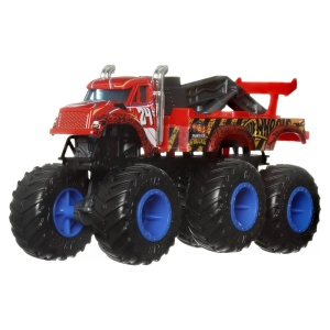 Hot Wheels Monster Truck Big Rigs Masinuta Metalica Cu 6 Roti The 909 Scara 1:64 - Img 2