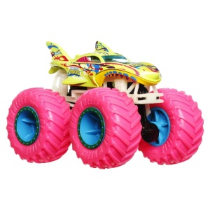 Hot Wheels Monster Truck Glow In The Dark Masinuta Shark Wreak Scara 1:64 - Img 2