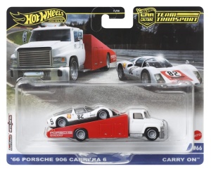 Hot Wheels Transportator Carry On Cu Masinuta Porsche Carrera 906 Scara 1:64