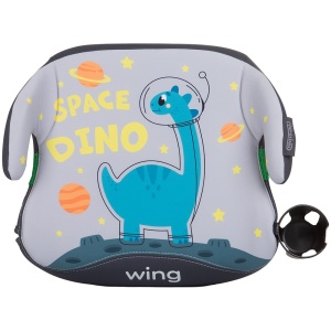 Inaltator auto Chipolino Wing I-Size 125-150 cm space dino cu sistem Isofix - Img 1