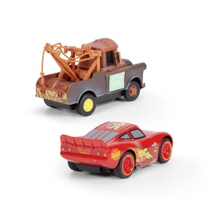 Jada Cars Set 2 Masinute Cu Telecomanda Fulger Mcqueen Si Mater Scara 1:32 - Img 3