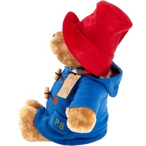 Jucarie de plus ursuletul Paddington cu haina albastra, asezat, 30 cm - Img 4