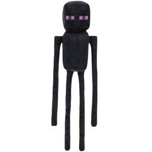Jucarie din plus Enderman cu detalii brodate, Minecraft, 25/55 cm